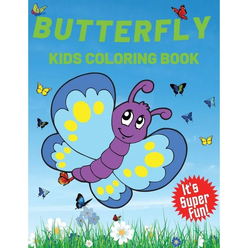 Butterfly Kids Coloring Book