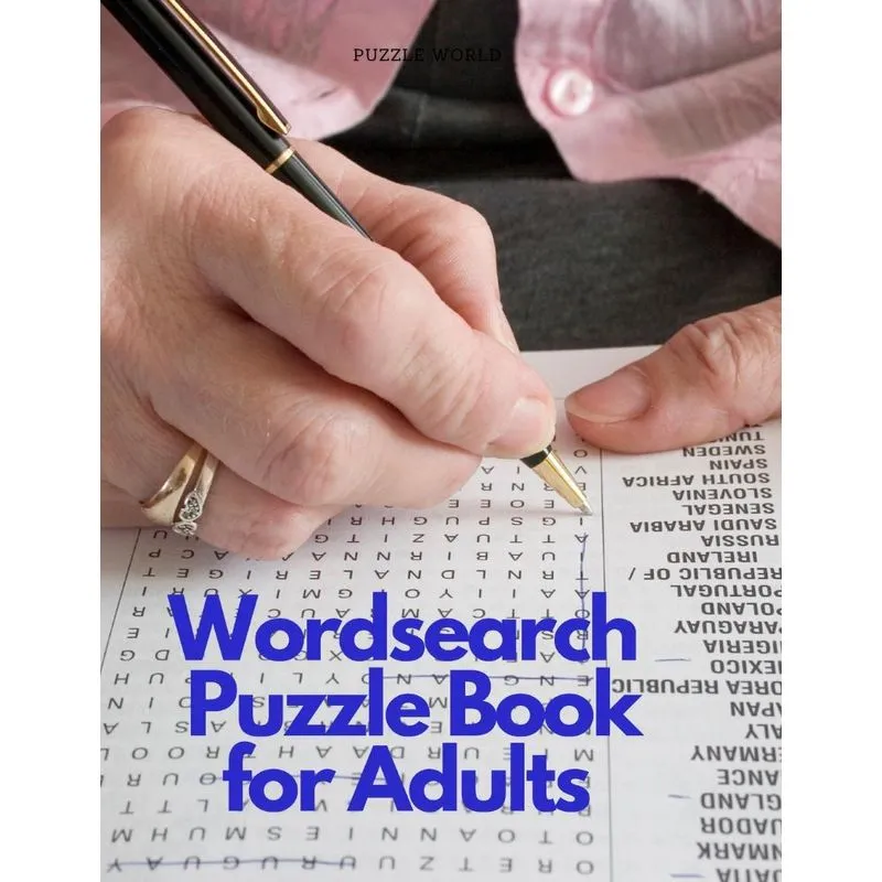 Wordsearch Puzzle Book for Adults