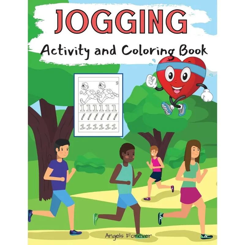 Jogging Activity and Coloring Book