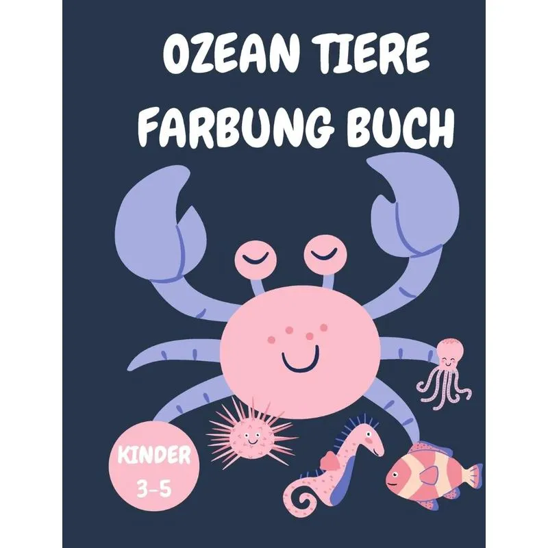 Ozean Tiere Färbung Buch
