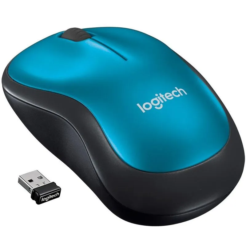 Mouse Sem Fio Logitech M185 - Azul