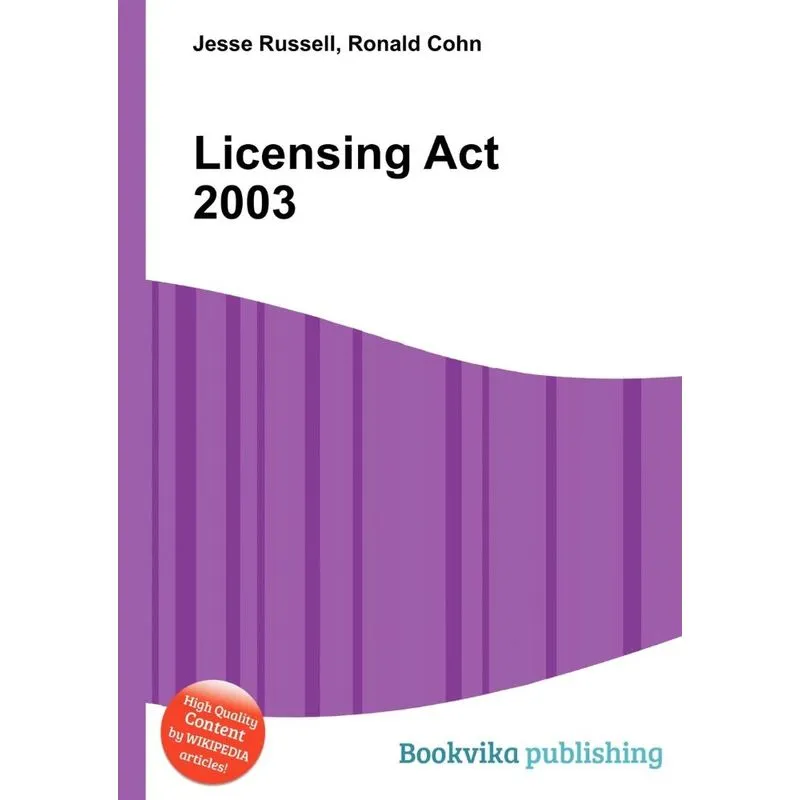 Licensing ACT 2003