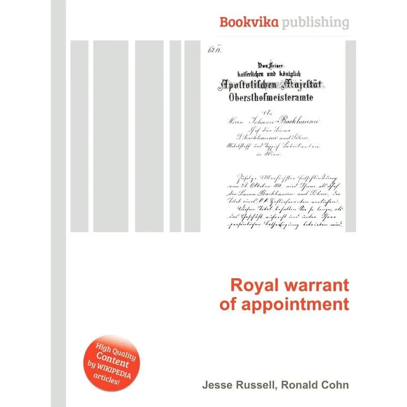 Royal Warrant of Appointment
