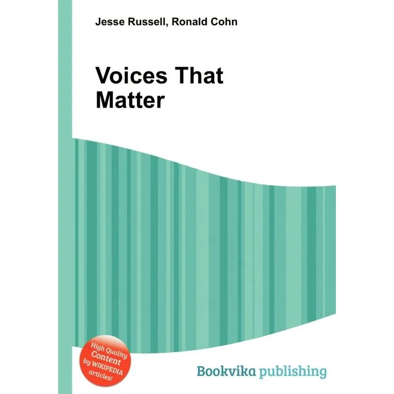 Voices That Matter. Voices That Matter