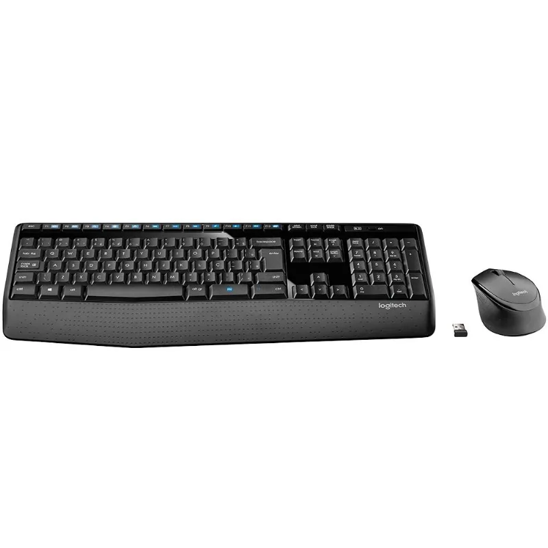 Kit Teclado e Mouse Logitech Sem Fio MK345 ABNT2 920-007821