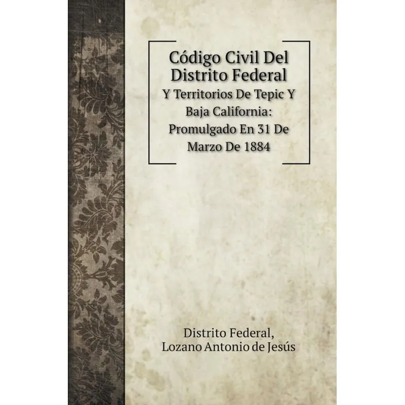 Código Civil Del Distrito Federal