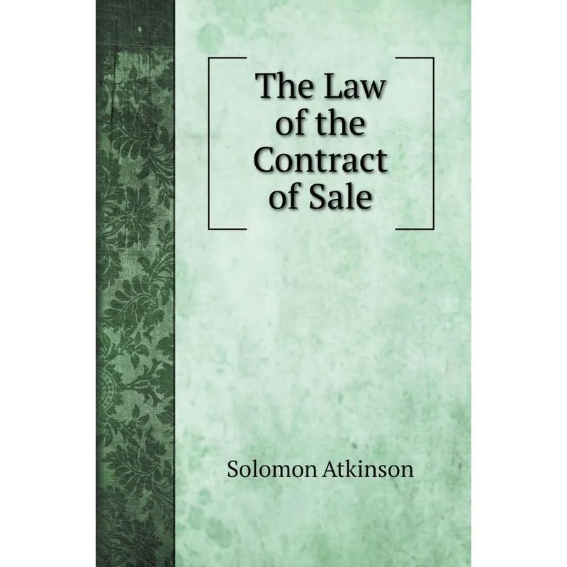 The Law of the Contract of Sale