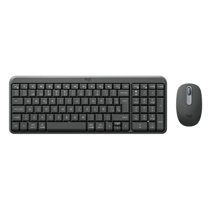 Teclado con Mouse Logitech MK250 Wireless Latino Negro