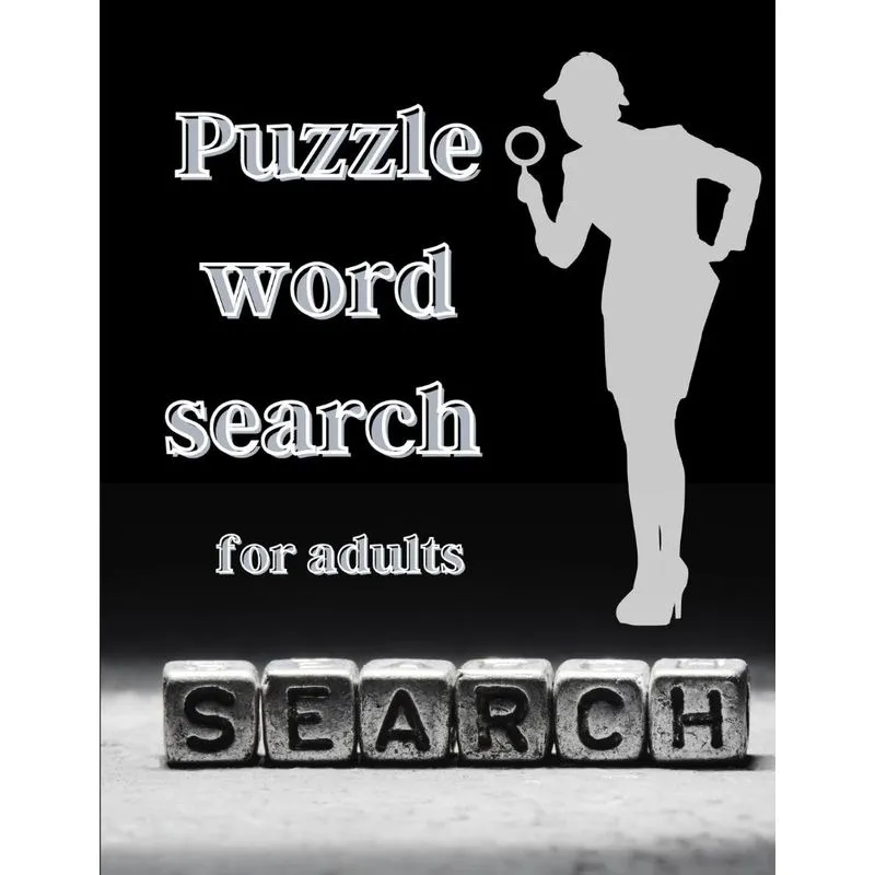 Puzzle word search for adults
