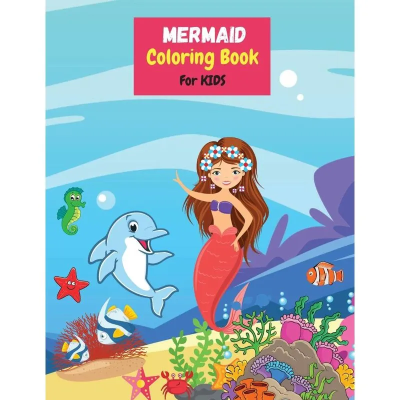Mermaid Coloring Book for Kids