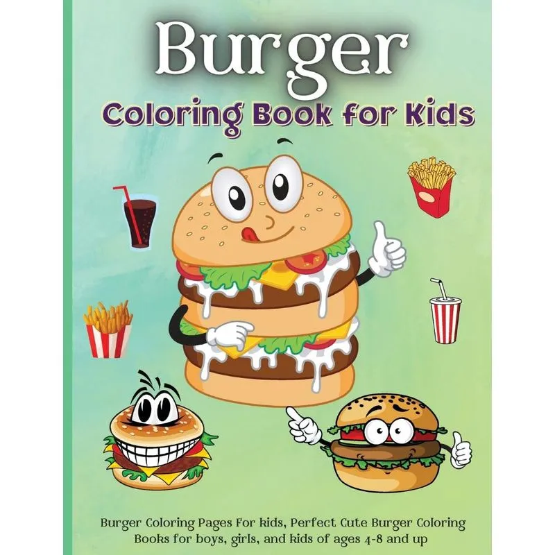 Burger Coloring Book for Kids