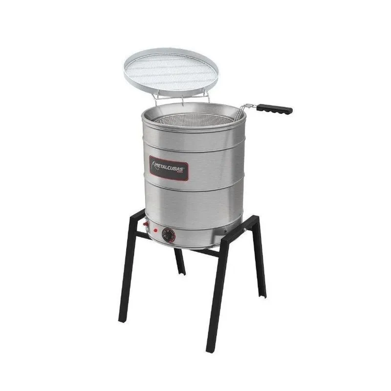Fritador Elétrico TFAO 40 CG com Tanque em Aço Inox e Capacidade de 40L Cinza Metalcubas 220V Fritador Elétrico TFAO 40 CG com Tanque em Aço Inox 40L Cinza Metalcubas 220V