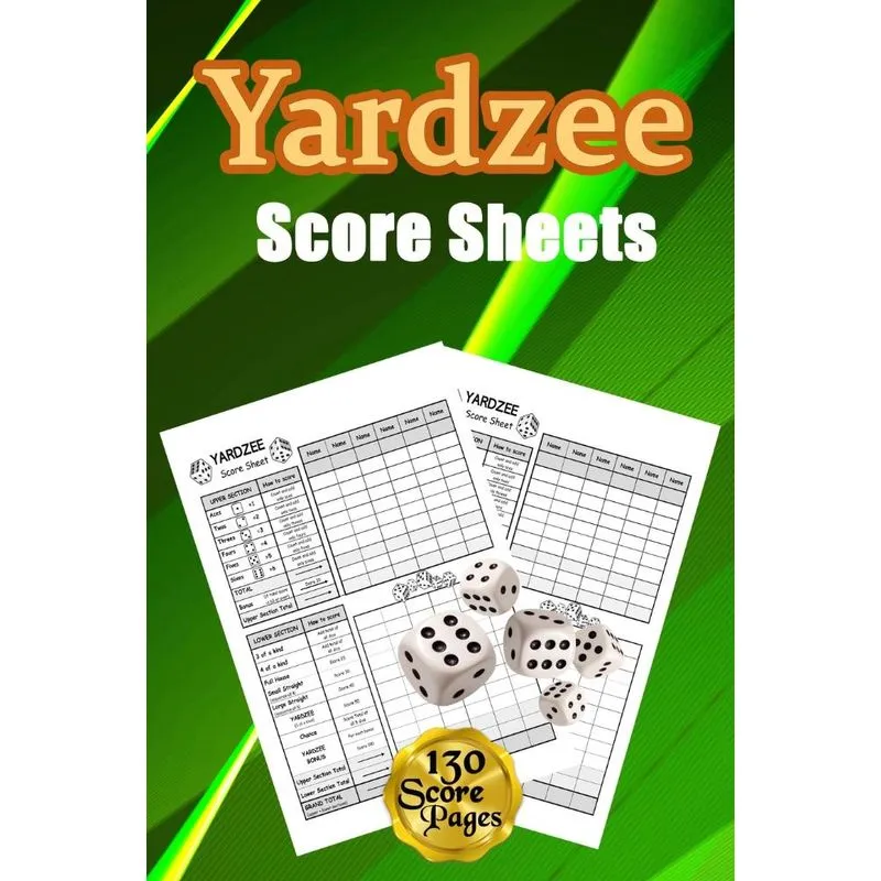 Yardzee Score Sheets