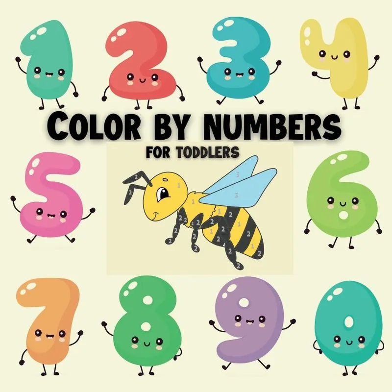 Color by numbers for toddlers