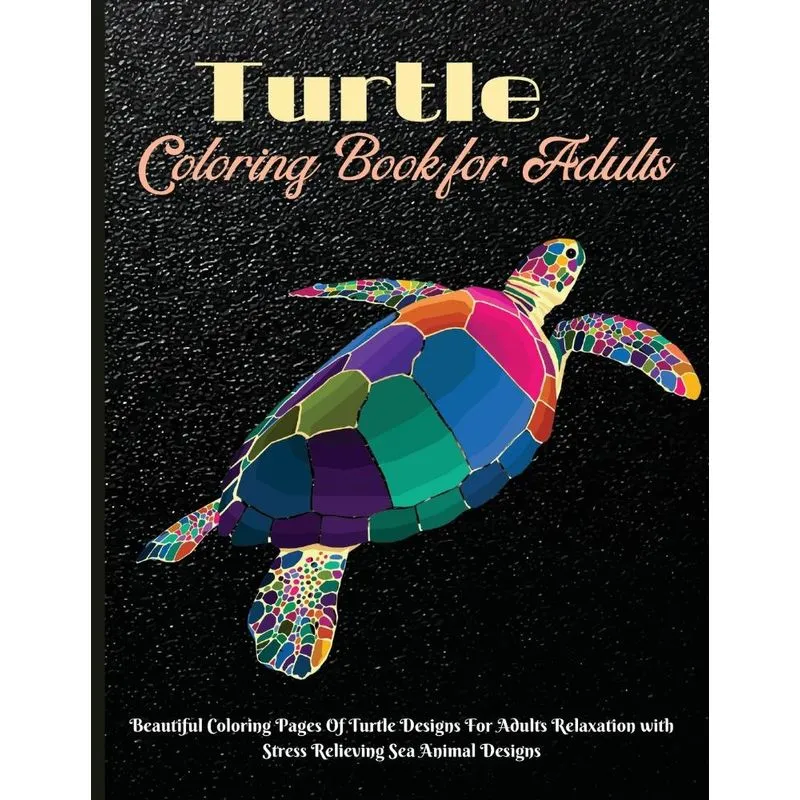 Turtle Coloring Book for Adults