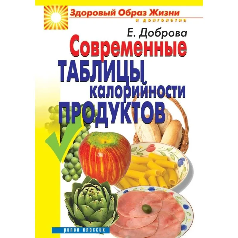 Modern calorie tables of products
