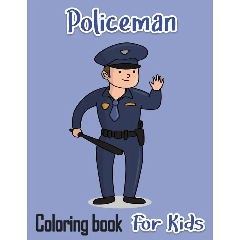 Policeman Coloring Book For Kids