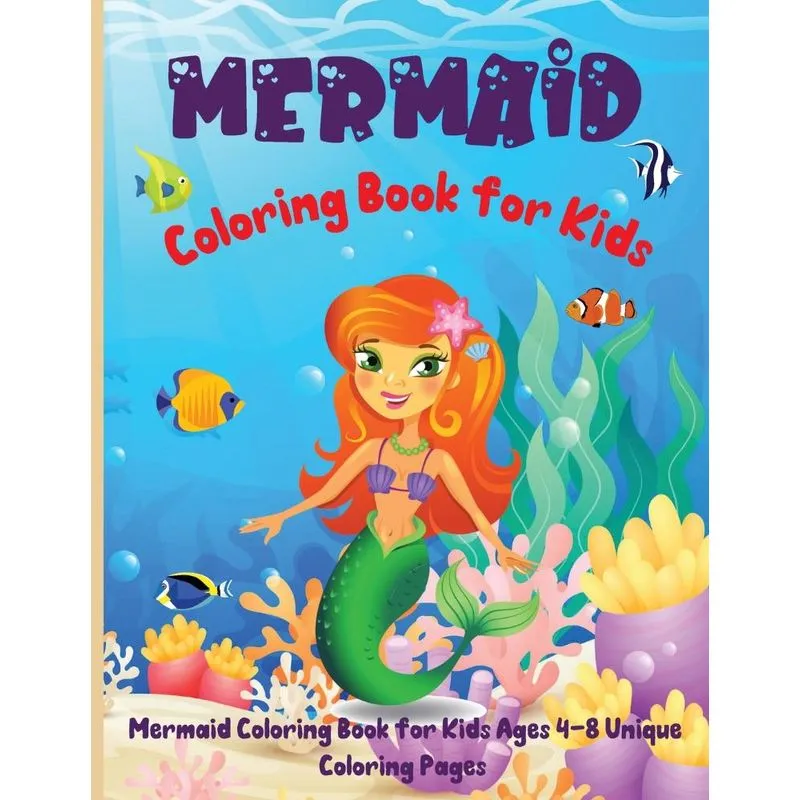 Mermaid Coloring Book for Kids