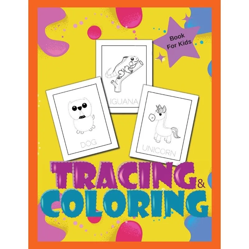 Tracing And Coloring Book For Kids