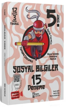2023 5. Sınıf Sosyal Bilgiler 15 Deneme | İSEM YAYINCILIK (Ciltsiz)