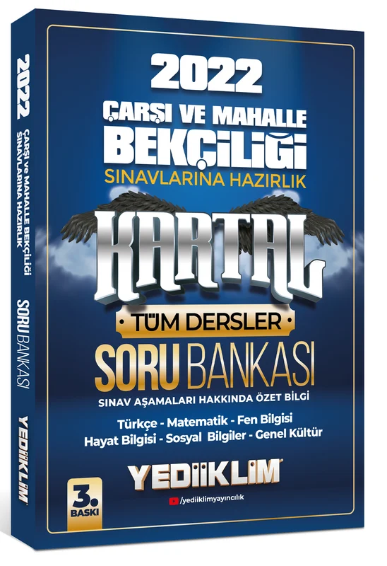 2022 Çarşı ve Mahalle Bekçiliği Sınavlarına Hazırlık Kartal Soru Bankası | YEDİİKLİM YAYINLARI (Ciltsiz)
