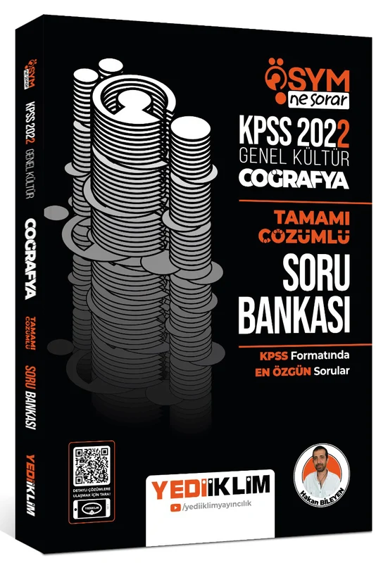 2022 KPSS Genel Kültür Ösym Ne Sorar Coğrafya Tamamı Çözümlü Soru Bankası | YEDİİKLİM YAYINLARI (Ciltsiz)