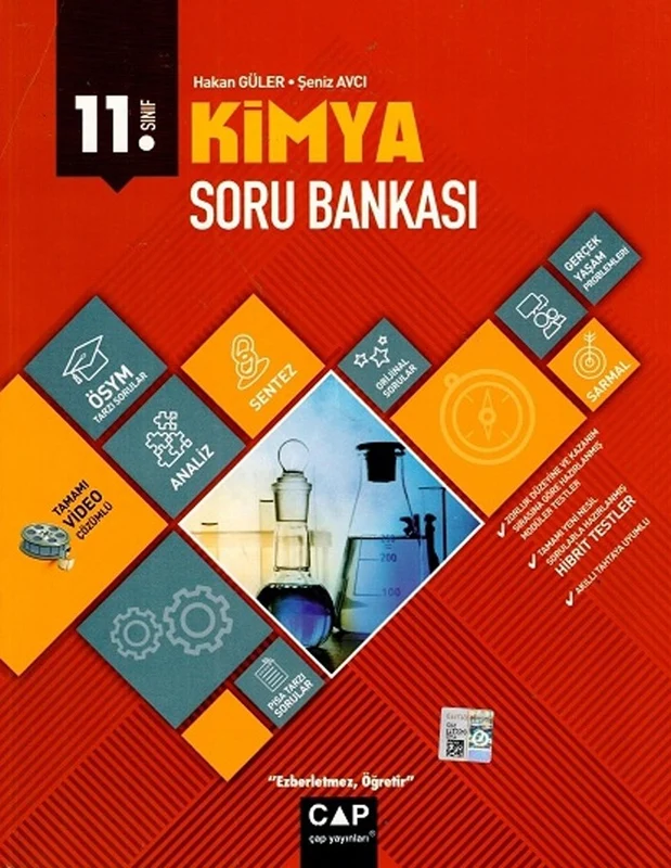 11. Sınıf Anadolu Lisesi Kimya Soru Bankası | ÇAP YAYINLARI (Ciltsiz)