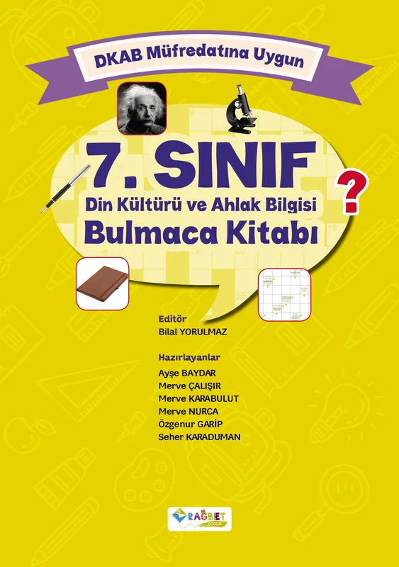 7. Sınıf Din Kültürü ve Ahlak Bilgisi Bulmaca Kitabı | RAĞBET YAYINLARI (Ciltsiz)