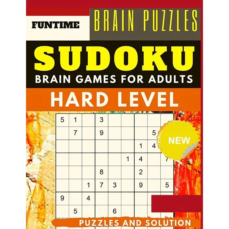 Hard Sudoku Puzzle Book for Adults