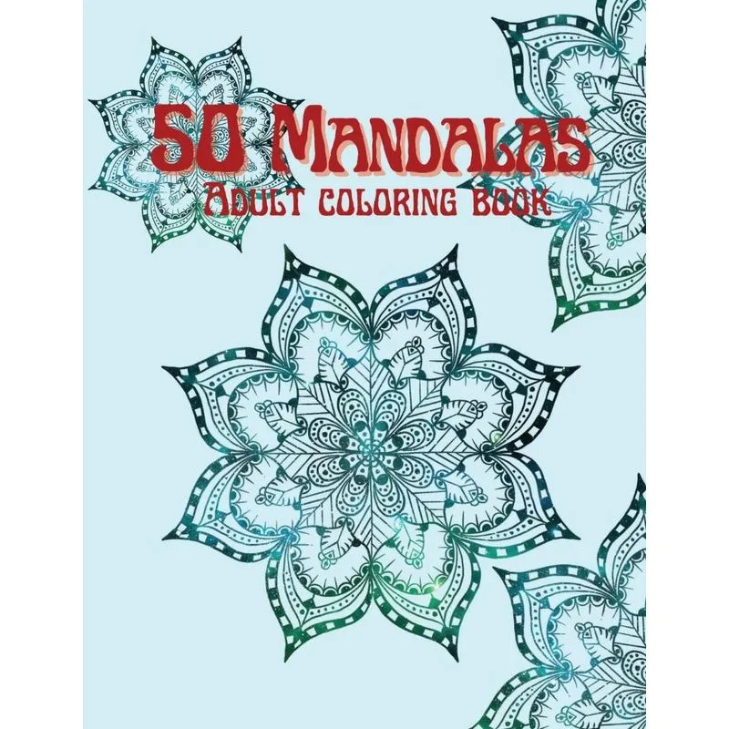 50 Mandalas Adult Coloring Book