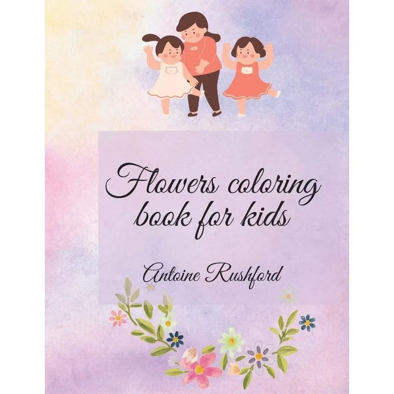 Flowers coloring book for kids