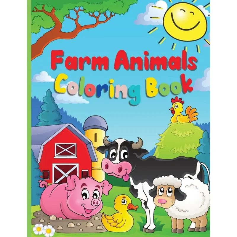 Farm Animals Coloring Book