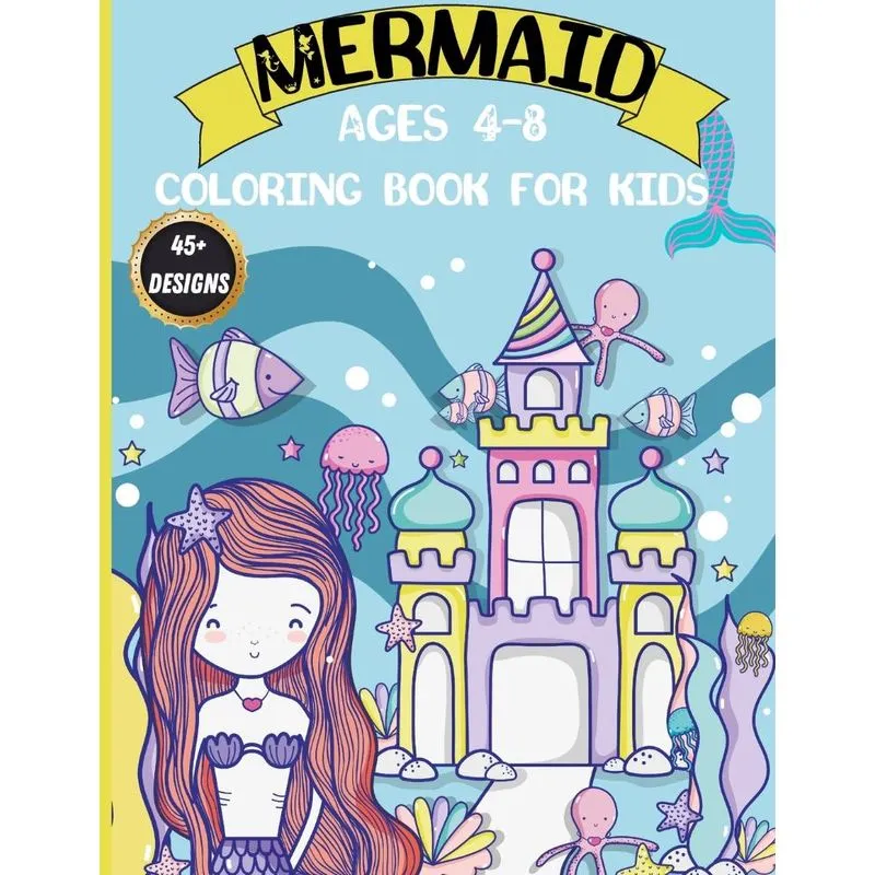 Mermaid Coloring Book for Kids