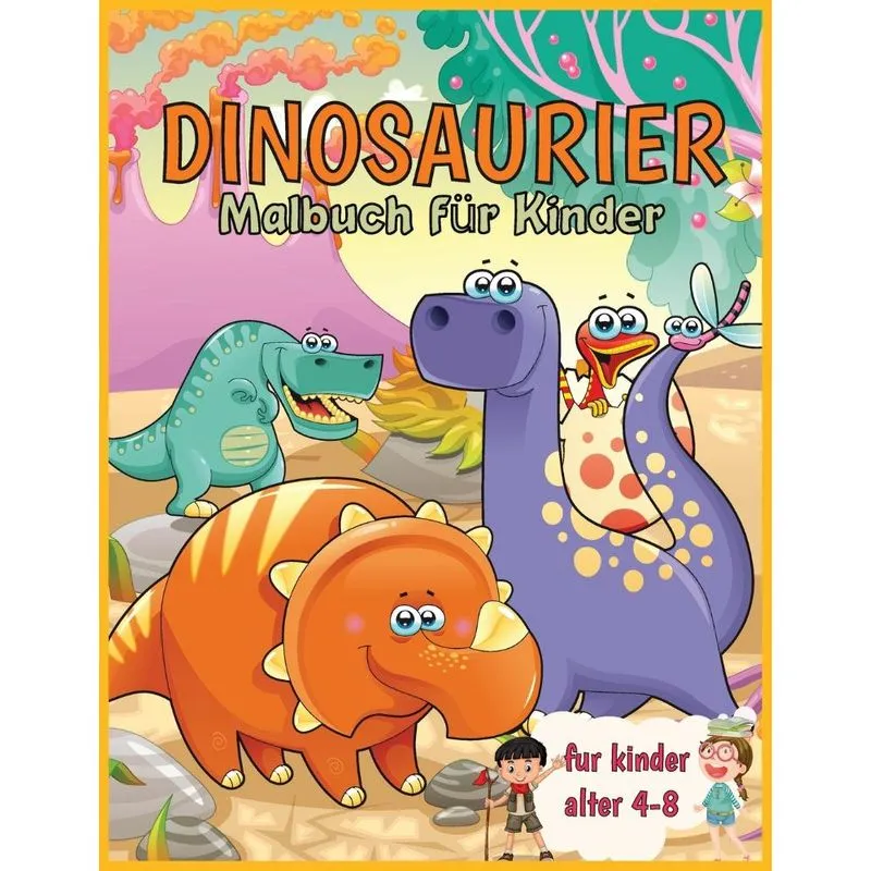 Dinosaurier Malbuch für Kinder
