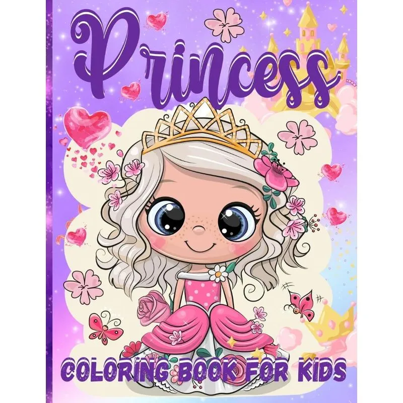 Princess Coloring Book For Girls