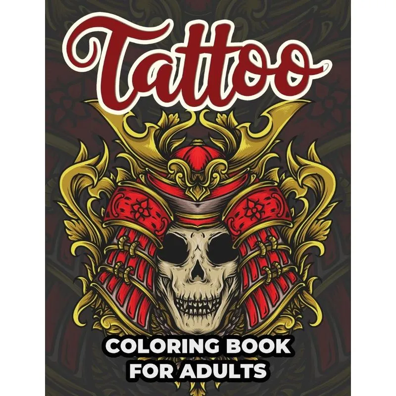 Tattoo Coloring Book For Adults