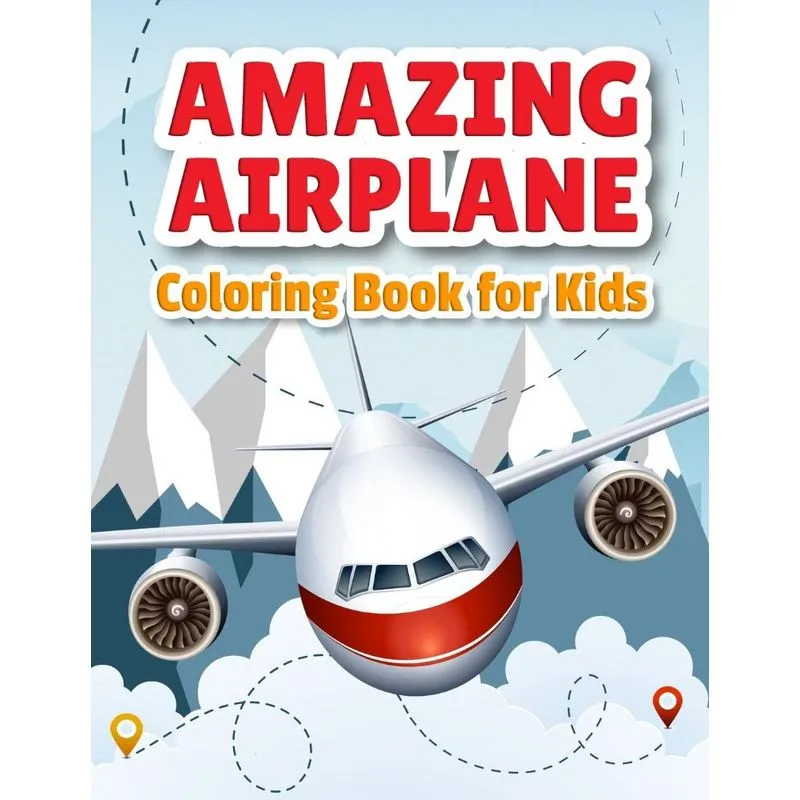 Amazing Airplane Coloring Book