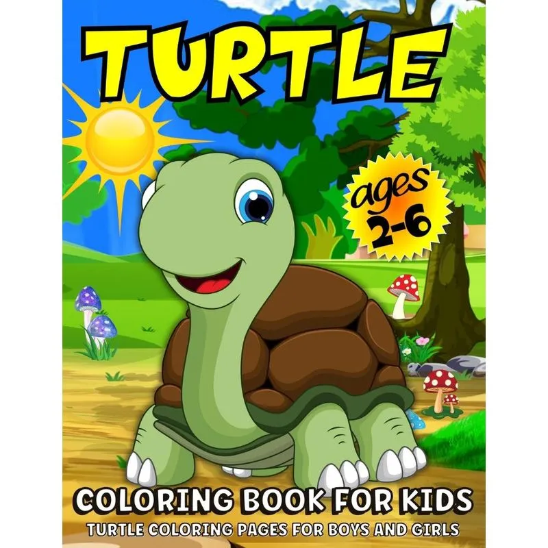 Turtle Coloring Book For Kids