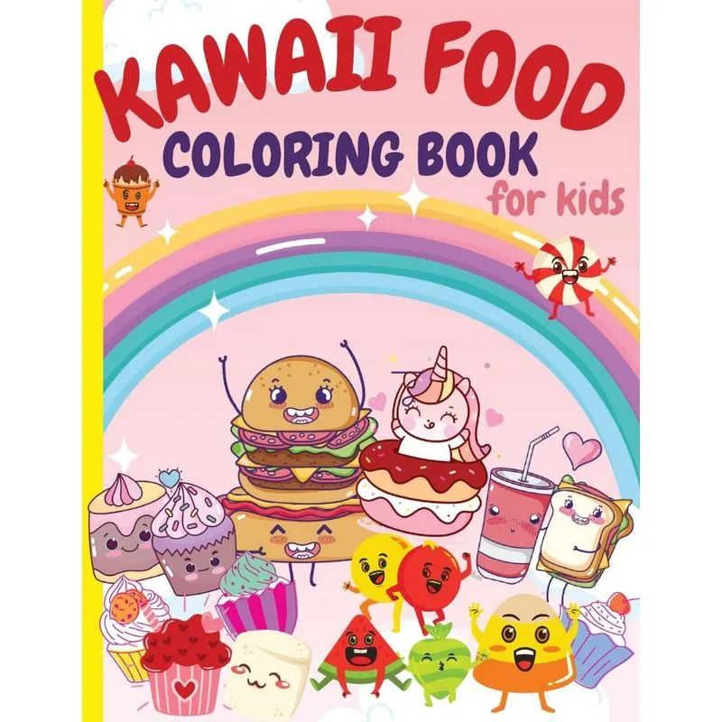 KAWAII FOOD COLORING BOOK FOR KIDS