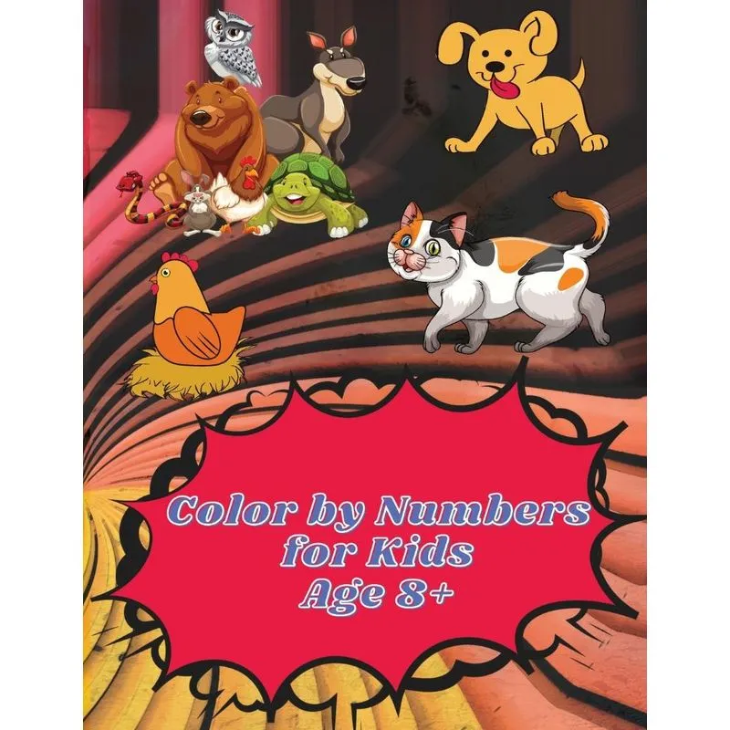 Color by Numbers for Kids Age 8-12