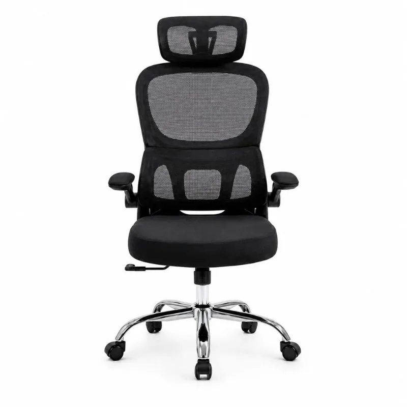 Silla Ergonómica De Oficina Haven L1 Soporte Lumbar Elástico Negro