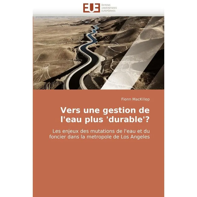 Livro Vers une gestion de l''eau plus ''durable''?