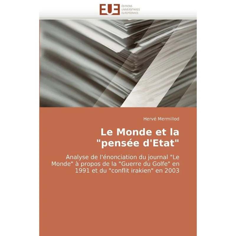 Le monde et la pensée detat