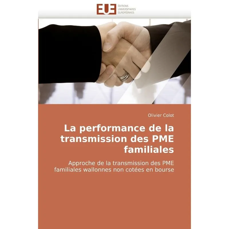 Livro La performance de la transmission des pme familiales