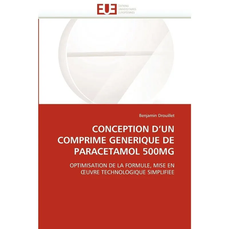Conception d un comprime generique de paracetamol 500mg