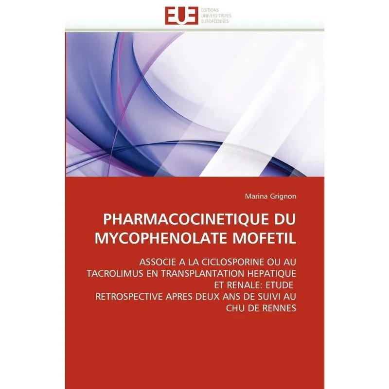 Pharmacocinetique du mycophenolate mofetil