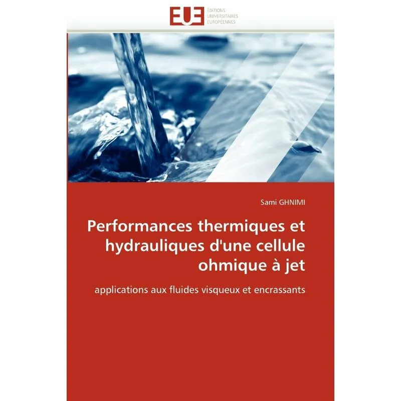Livro Performances thermiques et hydrauliques d'une cellule ohmique à jet