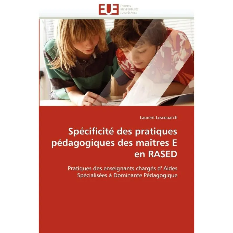 Livro Spécificité des pratiques pédagogiques des maîtres e en rased