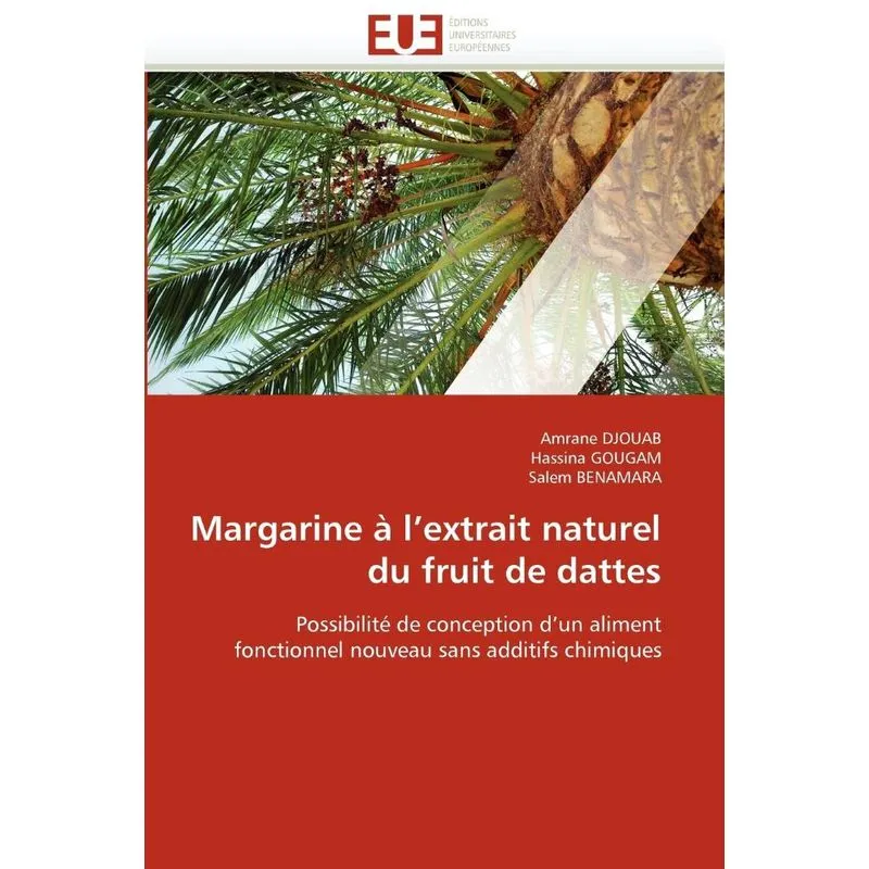 Margarine à lextrait naturel du fruit de dattes
