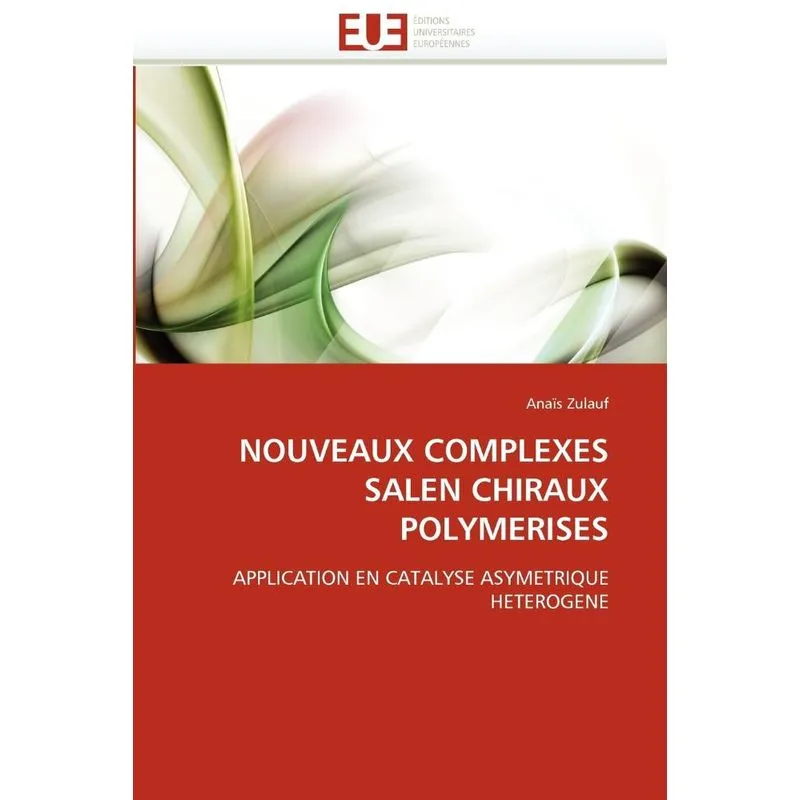 Nouveaux complexes salen chiraux polymerises